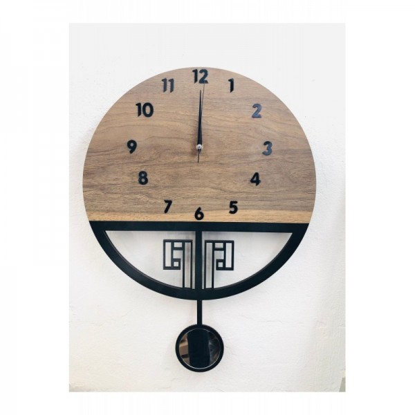 SESSİZ MEKANİZMALI SARKAÇLI AHŞAP DUVAR SAATİ,DUVAR SAATİ,AHŞAP DUVAR SAAT, WOODEN WALL CLOCK